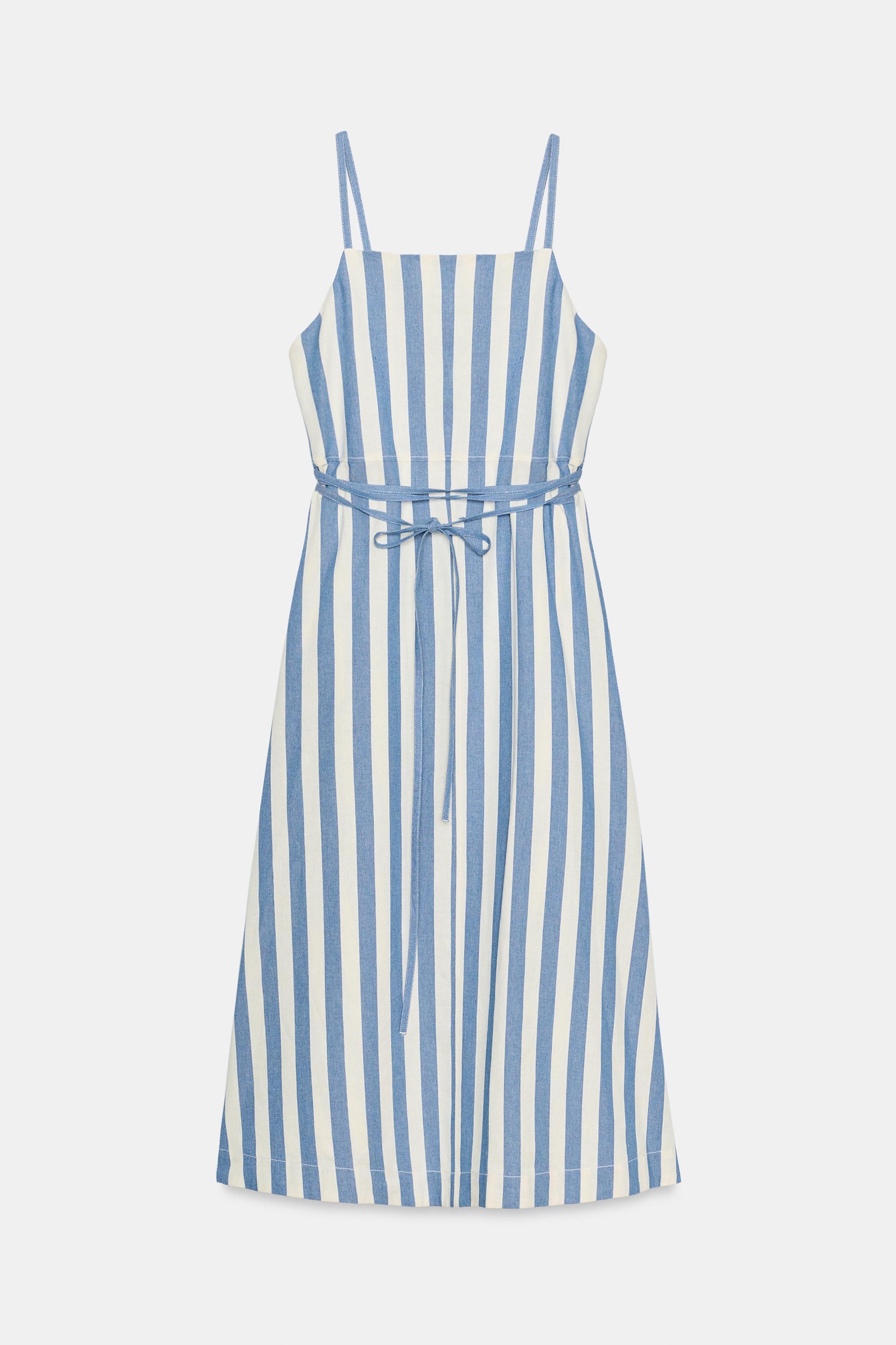 ZW COLLECTION STRIPED MIDI DRESS